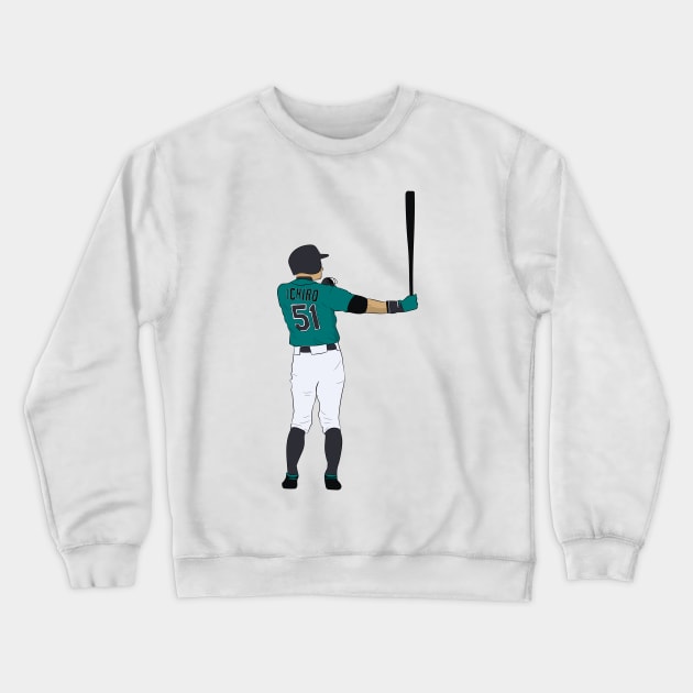 Ichiro Suzuki Crewneck Sweatshirt by SickSticksCo